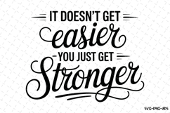 You just get stronger Svg | Svg Cut Files | Cricut Product Image 1