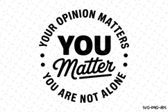 You Matter Svg Design | Svg Cut Files | Cricut Product Image 1