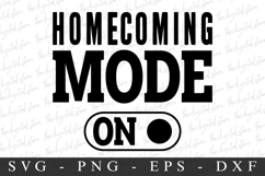 Football Homecome Mode On SVG | SVG Cut files | Cricut Product Image 1