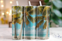 Beach Tumbler Wrap | Sublimation | Tumblers Product Image 1