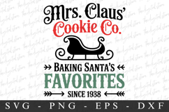 Mrs. Claus Cookie Co. Clipart PNG | Christmas Png Product Image 1