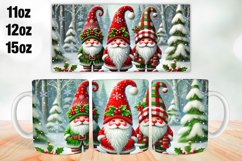 Christmas Gnome Mug Wrap Sublimation 11oz, 12oz, 15oz Product Image 1