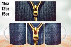 Zip Mug Wrap Sublimation 11oz, 12oz, 15oz Product Image 1