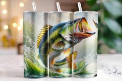 Fish 20oz Tumbler Wrap Sublimation Product Image 1