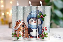 Christmas Penguin Tumbler Wrap | Christmas | Sublimation Product Image 1
