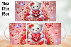 Valentine Day Mug Wrap Sublimation 11oz, 12oz, 15oz Product Image 1