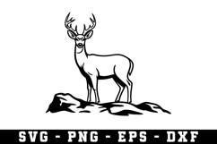 Deer Svg | Forest Svg | Svg Cut File Product Image 1
