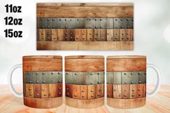 Wooden Mug Wrap Sublimation 11oz, 12oz, 15oz Product Image 1