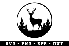 Deer Svg | Forest Svg | Svg Cut File Product Image 1