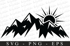 Mountains svg | Svg cut file | Cricut Product Image 1