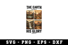 The Earth His Glory d Svg| SVG Cut files | Cricut Product Image 1