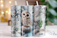 Christmas Owl Tumbler Wrap | Christmas | Sublimation Product Image 1