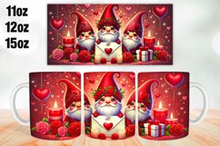 Happy Valentine Day Mug Wrap Sublimation 11oz, 12oz, 15oz Product Image 1