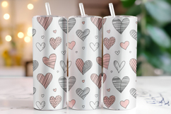 Hearts Tumbler Wrap | Sublimation | Tumbler Product Image 1