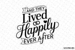 Lived Happily SVG | SVG Cut files | Cricut Product Image 1