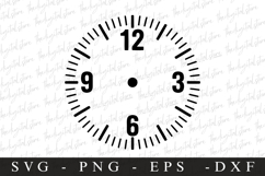 Clock SVG | SVG Cut files | Cricut Product Image 1