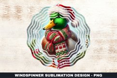Christmas Duck Wind Spinner Sublimation Design Product Image 1
