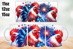 4th of July Mug Wrap Sublimation 11oz, 12oz, 15oz Product Image 1