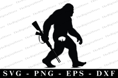 Bigfoot SVG | SVG Cut files | Cricut Product Image 1