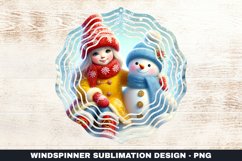 Christmas Wind Spinner Sublimation Design Product Image 1