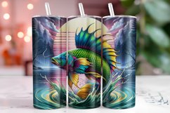Fish Tumbler Wrap Sublimation, 20oz Tumbler Wrap Product Image 1