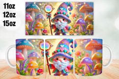 Christmas Gnome Mug Wrap Sublimation 11oz, 12oz, 15oz Product Image 1