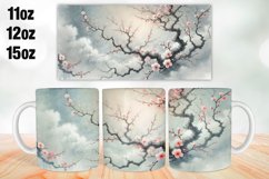 Flowers Mug Wrap Sublimation 11oz, 12oz, 15oz Product Image 1