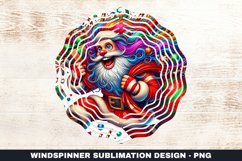 Christmas Santa Wind Spinner Sublimation Design Product Image 1