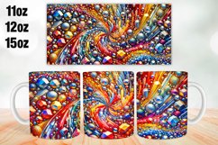 Abstract Mug Wrap Sublimation 11oz, 12oz, 15oz Product Image 1