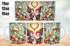 Happy Valentine Day Mug Wrap Sublimation 11oz, 12oz, 15oz Product Image 1