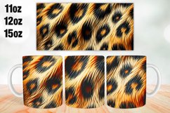 Leopard Pattern Mug Wrap Sublimation 11oz, 12oz, 15oz Product Image 1