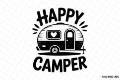 Happy Camper SVG | SVG Cut files | Cricut Product Image 1