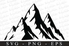 Mountains svg | Svg cut file | Cricut Product Image 1