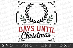 Days Untile Christmas Clipart PNG | Christmas Png Product Image 1