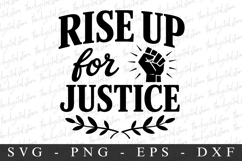 Rice Up For Justice SVG | SVG Cut files | Cricut Product Image 1