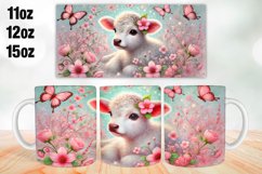 Highland Cow Mug Wrap Sublimation 11oz, 12oz, 15oz Product Image 1