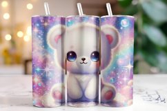 Bear 20oz Tumbler Wrap Sublimation Product Image 1