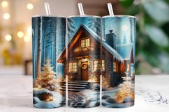 Christmas House Tumbler Wrap | Christmas | Sublimation Product Image 1
