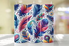 Feathers Tumbler Wrap | Sublimation | Tumblers Product Image 1