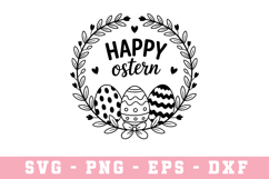 Happy Ostern EggSVG | SVG Cut files | Cricut Product Image 1