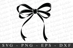 Black Bow Ribbon SVG | SVG Cut files | Cricut Product Image 1