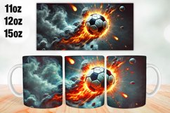 Football Mug Wrap Sublimation 11oz, 12oz, 15oz Product Image 1
