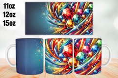 Abstract Mug Wrap Sublimation 11oz, 12oz, 15oz Product Image 1