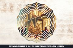 Christmas Wind Spinner Sublimation Design Product Image 1