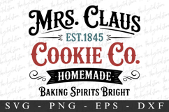 Mrs. Claus Cookie Co.Clipart PNG | Christmas Png Product Image 1
