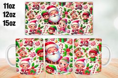 Christmas Mug Wrap Sublimation 11oz, 12oz, 15oz Product Image 1