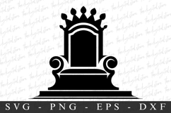 King Chair SVG | SVG Cut files | Cricut Product Image 1