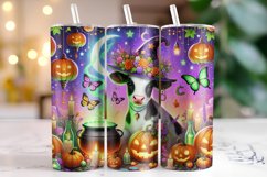 Halloween Cow Tumbler Wrap | Sublimation | Tumblers Product Image 1