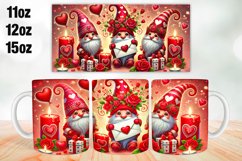 Happy Valentine Day Mug Wrap Sublimation 11oz, 12oz, 15oz Product Image 1