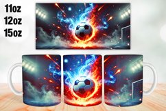 Football Mug Wrap Sublimation 11oz, 12oz, 15oz Product Image 1